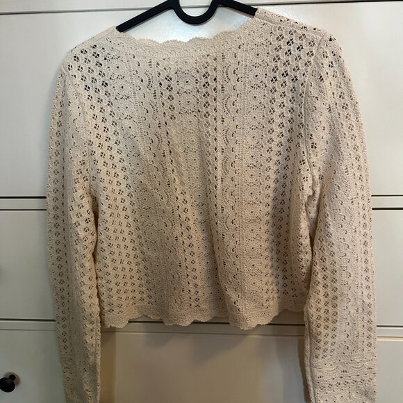 Sezane Noelie Cardigan Cream - Size S - Picture 6 of 6